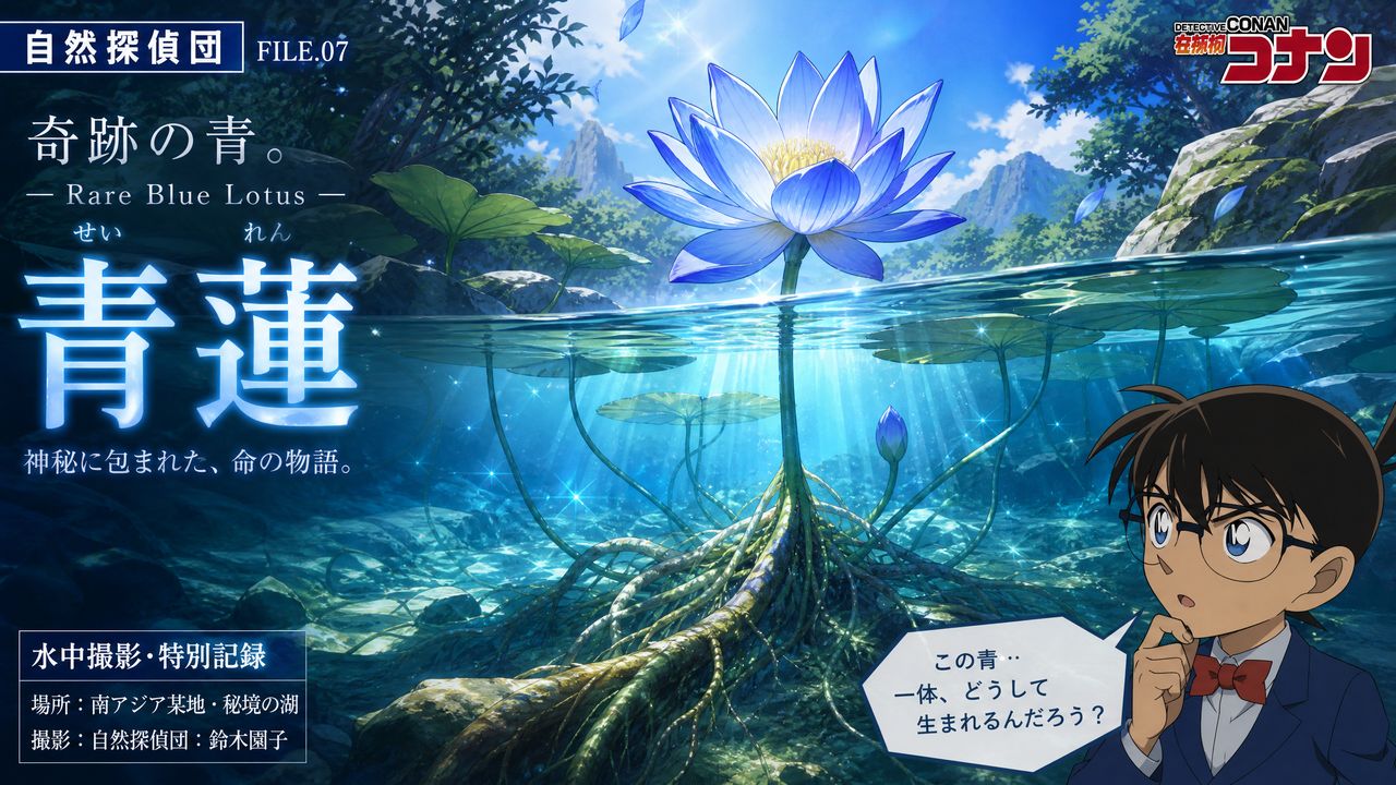 抖阴植物视频-稀有植物视频 | 蓝莲花水下根系完整视频记录